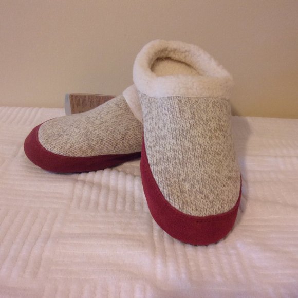 Acorn Women's Ragg Mules – Cozy Fleece & Suede Slippers With Cloud Cushion Footbed